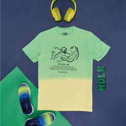 Pantaloons Junior Boys Hulk Graphic Printed Cotton Kurta-picture-5