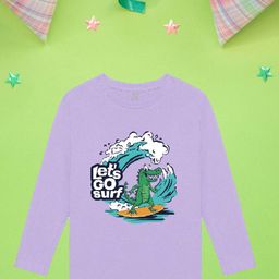 NUSYL Boys Purple Typography Printed Applique T-shirt-image-10