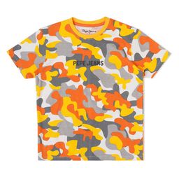 Pepe Jeans Boys Camouflage Printed Cotton T-shirt-image-88