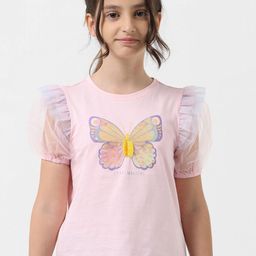 Vero Moda Girls Conversational Printed Puff Sleeves Top-image-55