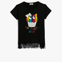 Koton Girls Graphic Printed Pure Cotton T-Shirt-image-61
