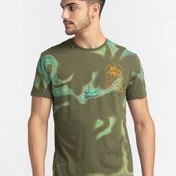 Being Human Abstract Printed Regular Fit T-shirt-image-37