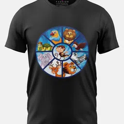 Print My Fashion Boys Animals Design Printed Cotton Casual T-shirt-78