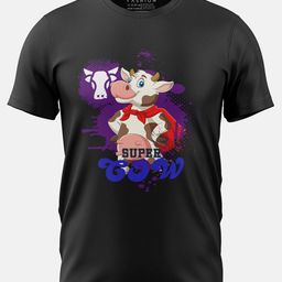 Print My Fashion Boys Super Cow Printed Cotton Casual T-shirt-71