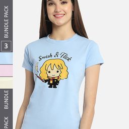 Fabflee Pack of 3 Printed Cotton T-shirt-picture-30