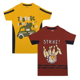 Dollar Champion Kidswear Boys 2 Printed Applique T-shirt-picture-29