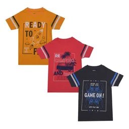 Dollar Champion Kidswear Boys 3 Printed Applique T-shirt-picture-48