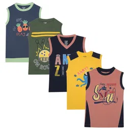 Dollar Champion Kidswear Boys 5 Printed Applique T-shirt-picture-29