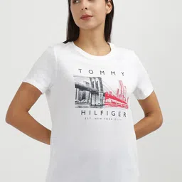Tommy Hilfiger Women Printed Applique T-shirt-picture-15