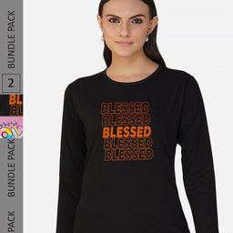 CHOZI Pack Of 2 Printed Round Neck Regular Fit Pure Cotton Casual T-shirt-image-93