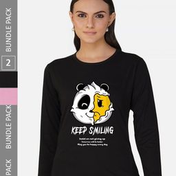 CHOZI Pack of  2 Graphic Printed Cotton T-shirt-picture-42
