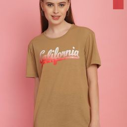 VIMAL JONNEY Pack Of 2 Women Typography Printed Round Neck Oversized T-shirt-image-42