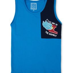 Gini and Jony Boys Typography Printed Sleeveless Cotton T-shirt-image-85
