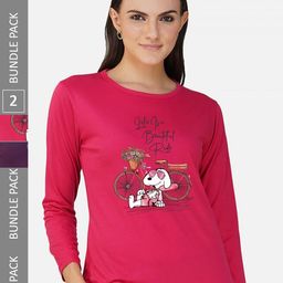 CHOZI Pack Of 2 Printed Cotton T-shirt-picture-25