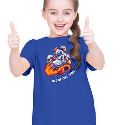 BRATMA Girls Typography Printed Cotton T-shirt-image-64