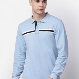 Kalt Polo Collar Long Sleeves Cotton Casual T-shirt-picture-40