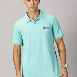THE HOLLANDER Men Typography Printed Polo Collar T-shirt-image-77