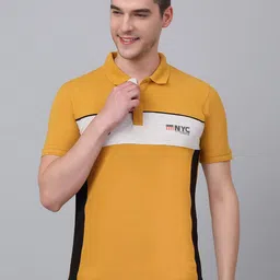 Cantabil Men Colourblocked Polo Collar T-shirt-image-71
