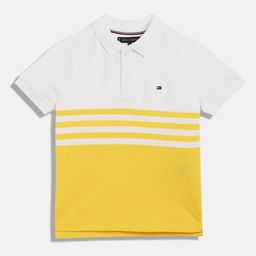 Tommy Hilfiger Boys Colourblocked Polo Collar Cotton T-shirt-image-71