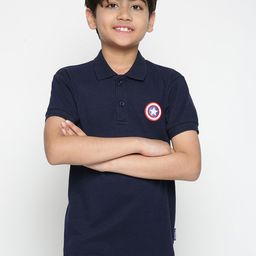 Lil Tomatoes Boys Polo Collar Embroidered Cotton Extra Comfort T-shirt-image-62