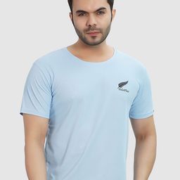 Polo Plus Men Coolmax Embroidered Solid Round Neck T-shirt-image-75