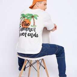 Mast & Harbour Floral Printed Round Neck Short Sleeves Cotton T-shirt-picture-17