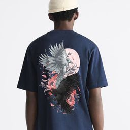 MISCHIEF MONKEY Graphic Printed Pure Cotton Oversized T-shirt-picture-2
