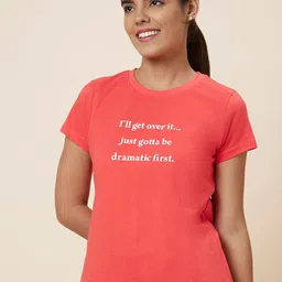 Globus Typography Printed Pure Cotton T-Shirt-image-85