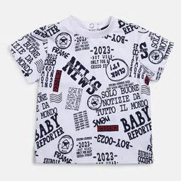 Chicco Boys Typography Printed Pure Cotton T-shirt-image-31
