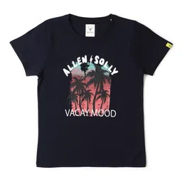 Allen Solly Junior Boys Floral Printed Tropical Applique T-shirt-picture-22