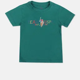 U.S. Polo Assn. Kids Boys Typography Printed Pure Cotton T-shirt-picture-41