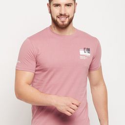 Cantabil Typography Printed Round Neck Casual T-shirt-picture-21