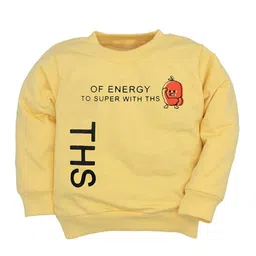 BAESD Kids Typography Printed Round Neck Cotton Pullover Sweatshirt-image-86