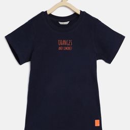TALES & STORIES Boys Typography Printed Cotton T-shirt-image-73