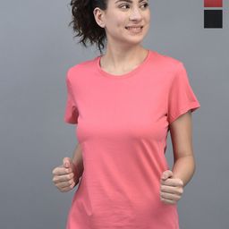Dollar Pack of 3 Typography Printed Round Neck Short Sleeves Cotton Regular T-shirt-image-38