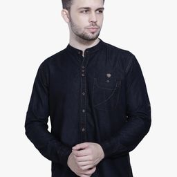 Kuons Avenue Men Black Smart Slim Fit Casual Cotton Shirt-image-80
