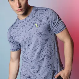 Campus Sutra Abstract Print Activewear T-shirt-picture-18