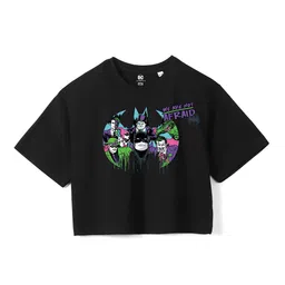 Wear Your Mind Girls Batman Printed Pure Cotton Boxy T-shirt-picture-27