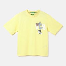 United Colors of Benetton Boys Typography Pure Cotton Boxy T-shirt-image-37