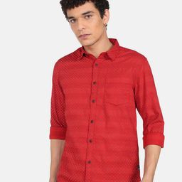 Flying Machine Geometric Printed Casual Shirt-picture-42