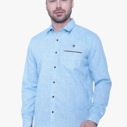 Kuons Avenue Men Smart Slim Fit Cotton Linen Casual Shirt-image-64