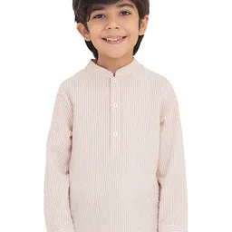 The Tribe Kids Boys Striped Cotton Casual Shirt-image-29