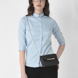 Crimsoune Club Women Slim Fit Floral Printed Cotton Casual Shirt-27