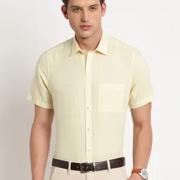 Turtle Modern Regular Fit Cutaway Collar Cotton Formal Shirt-picture-5