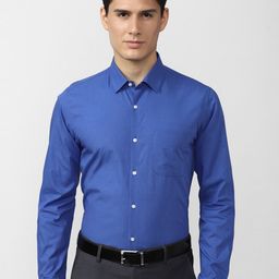 Peter England Slim Fit Pure Cotton Formal Shirt-image-112