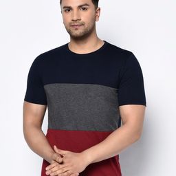GLITO Colourblocked Cotton T-shirt-image-59
