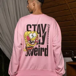 COLOR CAPITAL Spongebob Printed Pure Cotton Pullover Sweatshirt-picture-45