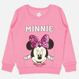 Bodycare Kids Girls Minnie & Friends Printed Sequin Embellished Fleece Pullover-image-30