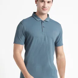 Wildcraft Self Design Polo Collar Rapid-Dry Anti-Odour Anti UV Breathable Running T-shirt-image-29