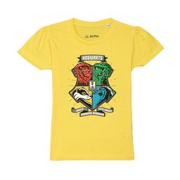 Harry Potter by Wear Your Mind Girls Yellow Colourblocked T-shirt-image-84